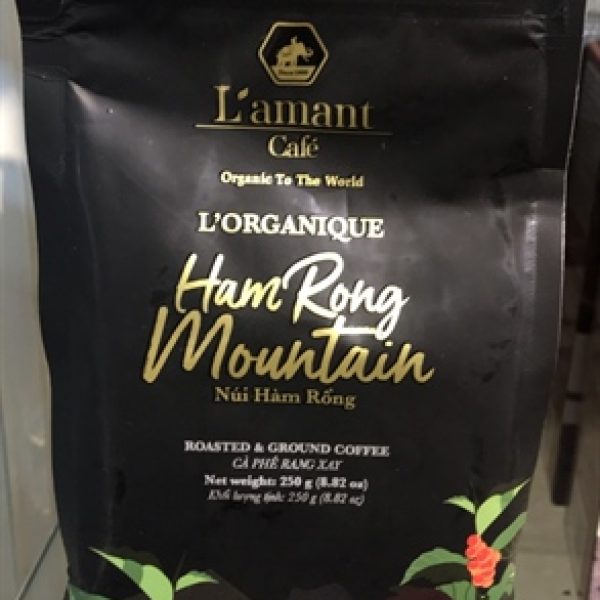 Cà phê xay hữu cơ núi Hàm Rồng L’amant 250g