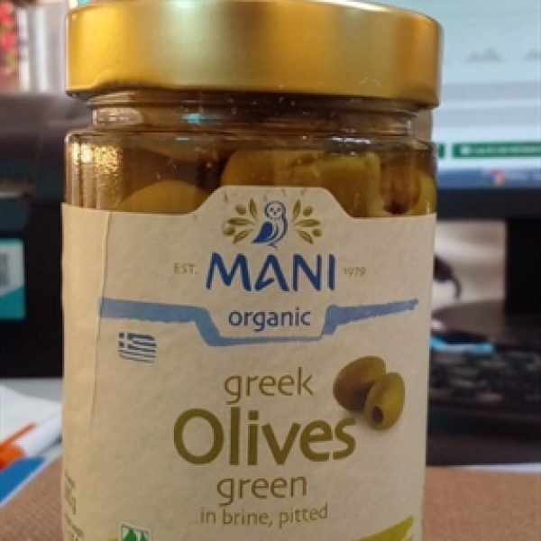 Trái Olive xanh tách hạt hữu cơ Mani 280gr