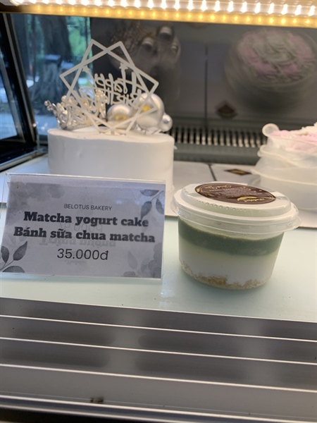Bánh sữa chua matcha (Matcha Yogurt)