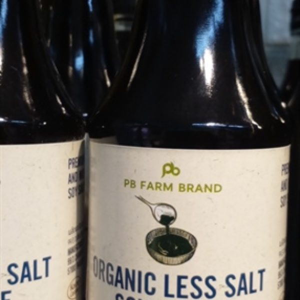 Nước tương ít muối hữu cơ Less salt Soy sauce PBFarm
